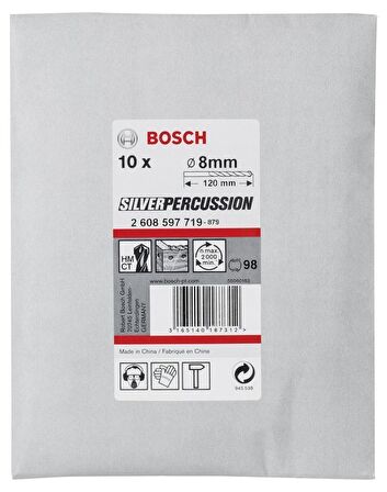 Bosch cyl-3 8*120 mm 10'lu Paket 2608597719